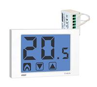 VEMER VE482600 SET THALOS RF - Set composto da 1 Termostato RF Touch Screen da Parete a Batterie + 1 Attuatore Remoto RF, Bianco
