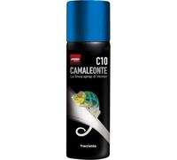 VEMER VE498200 CAMALEONTE C10/B - Vernice Spray Acrilica 100% Colore Blu, Smalto per Segnaletica e Tracciature per Cantieri, Asfalto, Cemento, Sabbia, Pavimenti e Legno, 400 ml, Made in Italy