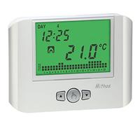 VEMER VE766800 MITHOS - Cronotermostato Digitale da Parete, Programmazione Settimanale, Alimentazione 230V, Bianco