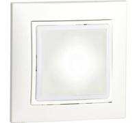 VEMER VE771301 ORION INT - Lampada Emergenza per Interno, Compatibile con Scatola da Incasso Rotonda, Accensione in Caso di Blackout, Utilizzabile anche come Torcia Portatile, Bianco Opale