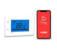 Cronotermostato touch screen TUO WI-FI LITE BIANCO da parete, alimentazione 230V