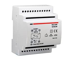 VEMER VE792100 TMS 24/60 - Alimentatore 24V Switching Stabilizzato, Trasformatore con Installazione su Barra DIN, Tensione di Uscita 24 Vdc, Potenza 60 W, Bianco