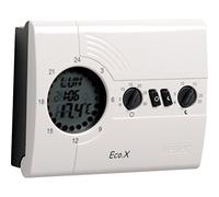 VEMER VN160800 ECO.X-W - Cronotermostato Digitale per Caldaia, Programmazione Settimanale, Alimentazione a Batterie, Bianco