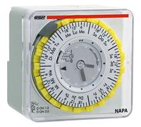 Vemer VP885800 Interruttore Orario Elettromeccanico Napa-W, Grigio Chiaro - NUOV