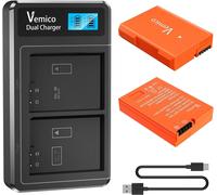 Vemico EN EL14 EN EL14A Batteria Caricabatterie Kit 2x1500mAh Batterie di