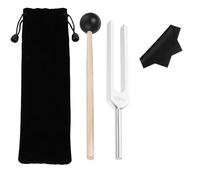 Vemise - Diapason medico da 528 Hz, strumento di guarigione con borsa in silicone e panno per la pulizia, diapason per meditazione curativa