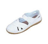 VEMOW Sandali estivi chiusi da donna, comodi sandali casual con pavimento morbido e supporto per l'arco del piede, scarpe ariose scavate per la città, passeggiate, Bianco C, 40 EU