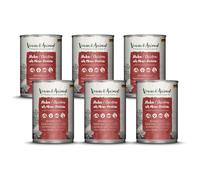 Venandi Animal, Alimento di qualità superiore per gatti, pollo monoproteico, alimento umido, naturale e senza cereali, 6 confezioni da 400 g (6 pezzi)