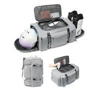 VENATIN Zaino Sci Porta Scarponi E Casco Sacca Sci Con Scomparto Per Accessori Sci snowboard E Compressione A Vuoto 70L Grande Capacita impermeabile Grigio