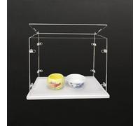VenCen Top Openable, Clear Acrilic Display Cabinet Assembly, Base ispessita, Robusta Fibbia a forma di L, Armadio di Protezione Antipolvere (bianco, 35x20x30cm/14x8x12in)