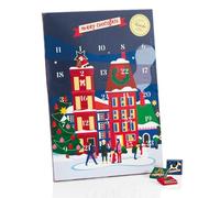 Venchi, Calendario Avvento 2025 Classico, 24 Cioccolatini Assortiti Granblend Latte e Extra Fondente 75%, Edizione Limitata, 181 Gr, Senza Glutine, Senza Coloranti e Conservanti, Idea Regalo Natale