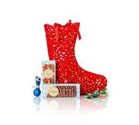 Venchi Calza della Befana, Ripiena di Cioccolatini e Snack al Latte Assortiti, Con "Nocciola Piemonte IGP", Senza Glutine, Senza Conservanti e Coloranti, 189 Gr, Idea regalo Natale