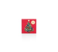 Venchi, Cofanetto Regalo Natale Rosso con Gianduiotti Assortiti, con "Nocciola Piemonte IGP", Edizione limitata Alice Bureau, 110 Gr, Senza Glutine, Idea Regalo Natale