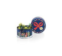 Venchi, Confezione Regalo Cappelliera Media Natale in Latta, Con Cioccolatini Perla Assortiti, con "Nocciola Piemonte IGP" intera, Edizione Limitata, 205 Gr, Senza Glutine, Idea Regalo Natale