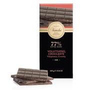 Venchi - Maxi Tavoletta 77% Nibs, con Cioccolato Extra Fondente, Fave di Cacao, 600 Gr, Senza Glutine, Senza Coloranti e Senza Conservanti, Extra Fondente 77%