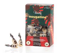 Venchi - Sacchetto da 250 gr con Cioccolatini Nougatine, "Nocciola Piemonte IGP" Tritata e Caramellata, Guscio Fondente 60%, Senza Glutine, Vegano, Idea Regalo