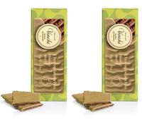 Venchi - Snack ChocoBiscuit, Doppia Cialda di Biscotto Ricoperta da Gianduia al Pistacchio, 35 Gr, Senza Glutine, Senza Coloranti e Conservanti, Idea Merenda (Confezione da 2)