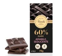 Venchi - Tavoletta Cuor di Cacao 60%, 100g - Cioccolato Fondente - Senza Glutine