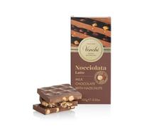 Venchi Tavoletta di Cioccolato al Latte con Nocciole Piemonte IGP Intere, 95 g - Senza Glutine
