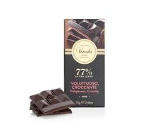 Venchi - Tavoletta di Cioccolato Extra Fondente Barricato 80%, 70 g - Con Miscele di Cacao Selezionate - Senza Glutine - Vegano