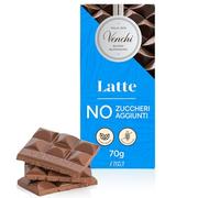 Venchi - Tavoletta Latte NO Zuccheri Aggiunti, 70 g - NO Edulcoranti Artificiali - Senza Glutine