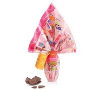 Venchi - Uovo di Cioccolato al Latte per Bambini, Rosa, 220 Gr, Note di Toffee e Caramello con Sorpresa, Senza Glutine, Collezione Pasqua Venchi, Idea Regalo