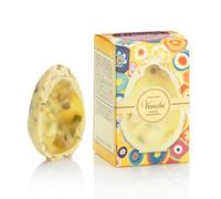 Venchi - Uovo di Cioccolato Mignon, Gusto Gourmet Cioccolato Bianco Salato con Mandorle, Pistacchi e "Nocciola Piemonte IGP", 70 gr, Senza Glutine, Senza Sorpresa, Collezione Pasqua, Idea Regalo