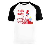 Vendax Acid Bath - When The Kite String Pops Unisex Maglietta da Baseball A Maniche Corte Uomo Donna Bianca Nera