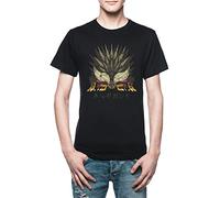 Vendax Icona di Monster Hunter World Nergigante Kanji T-Shirt Uomo Nero
