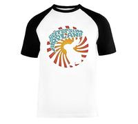 Vendax Jefferson Airplane Unisex Maglietta da Baseball A Maniche Corte Uomo Donna Bianca Nera