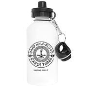 Vendax Percy Jackson - Camp Half-Blood - Cabin Three - Poseidon Alluminio Bianca Bottiglia d'acqua Can Tappo A Vite Aluminium White Water Bottle With Screw Cap