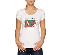 Vendax Talking Heads - Yellow 80s T-Shirt Donna Bianco