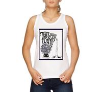 Vendax Thee Oh Sees-Floating Coffin Poster! Canotta T-Shirt Donna Bianca