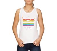 Vendax Uguaglianza Canotta T-Shirt Donna Bianca