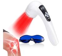 VENDELLA Dispositivo per terapia della luce rossa, dispositivo di terapia della luce fredda con display a LED per alleviare il dolore muscolare, terapia della luce infrarossa portatile per uomo