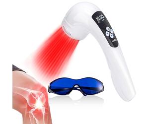 VENDELLA Dispositivo per terapia della luce rossa, dispositivo di terapia della luce fredda con display a LED per alleviare il dolore muscolare, terapia della luce infrarossa portatile per uomo