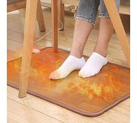 Vendics Piedi Riscaldati Tappetino Piede Scaldapiedi Striscia Di Legno Riscaldamento Elettrico Pad Sotto Scrivanie Tappeto Elettrico Dita Dei Piedi Riscaldamento per Home Office