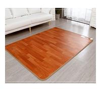 Vendics Riscaldamento Elettrico a Strisce Di Legno, Scaldapiedi in Cristallo Di Carbonio Riscaldato Mat, Multifunzionale Termostato Inverno Mobile/150X250Cm