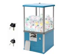 Vending Machine a Mo-neta Commerciale, Candy Machine Grande, Gashapon Machine Rotante 360°, Capsule Toys Colorati, Perfetta per Amusement Parks e Centri Gioco(Blue)