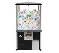 Vending Machine a Mo-neta Commerciale, Candy Machine Grande, Gashapon Machine Rotante 360°, Capsule Toys Colorati, Perfetta per Amusement Parks e Centri Gioco(Black)
