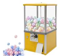 Vending Machine Commerciale, Candy Machine a Mo-neta, Grande Gashapon Machine Senza Corrente, Capsule Toys 360° Rotanti, Ideale per Amusement Parks e Arcade(Yellow)
