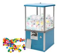Vending Machine Commerciale, Candy Machine a Mo-neta, Grande Gashapon Machine Senza Corrente, Capsule Toys 360° Rotanti, Ideale per Amusement Parks e Arcade(Blue)