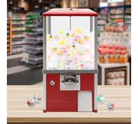Vending Machine Grande Commerciale, Gashapon Machine a Mon-eta, Candy Machine Rotante 360°, Capsule Toys Colorati, Ideale per Amusement Parks e Centri Commerciali(Red)