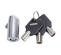 Vending Machine Lock and Key Set Heavy Duty Zinc Alloy Anti Theft Tubular Key Lock with 3 Keys for Vending Machines Safes Storage Boxes Industrial Cabinets