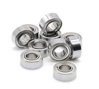 Vendita all'ingrosso di 10 pezzi adatti for cuscinetti a sfere di precisione schermati in metallo ABEC-7 MR105ZZ 5x10x4 mm(MR95ZZ 5x9x3)