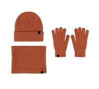 Vendita e Uomini Autunno Inverno Caldo Carino Lana Cappello Sciarpa Larga Tre Pezzi Inverno Neve Cappellino Schermo Guanti Set Uomo Cowboy, arancione, Taglia unica