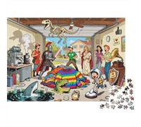 Vendita garage del viaggiatore del tempo Puzzle in Legno Impermeabile DIY Puzzles Da 1000 Pezzi Per Adulti Impossibili Giochi Di Impegnativi