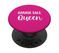 Vendita Garage Queen Funny Thrifting Yard Vendita Divertimento rivenditore PopSockets PopGrip Adesivo