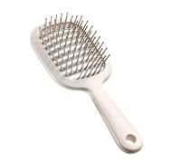Vendita Paddle Brush - Curved Detangling Hair Tool, Heat-Resistant Bristles, Enhance Airflow Efficiency, Durablee Structure Reduces Drying Time | Home Salon, Gym Bag, Dressing Table, Travel Case