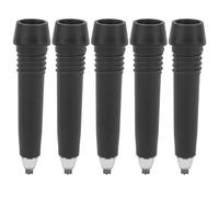 Vendite Pazze Copriscarpe di Ricambio per Sci Alpinismo, 5 Pezzi di Punta per Bastoncini da Trekking Portatile Leggero, Nero per Accessori per Sci Alpinismo Trekking